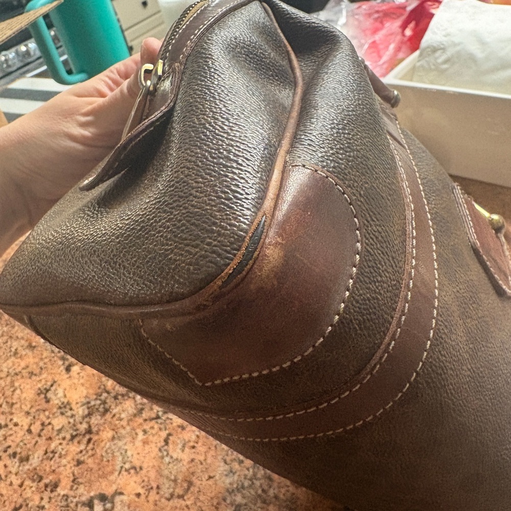 Celine Brown Patterned Duffel Bag - image 3